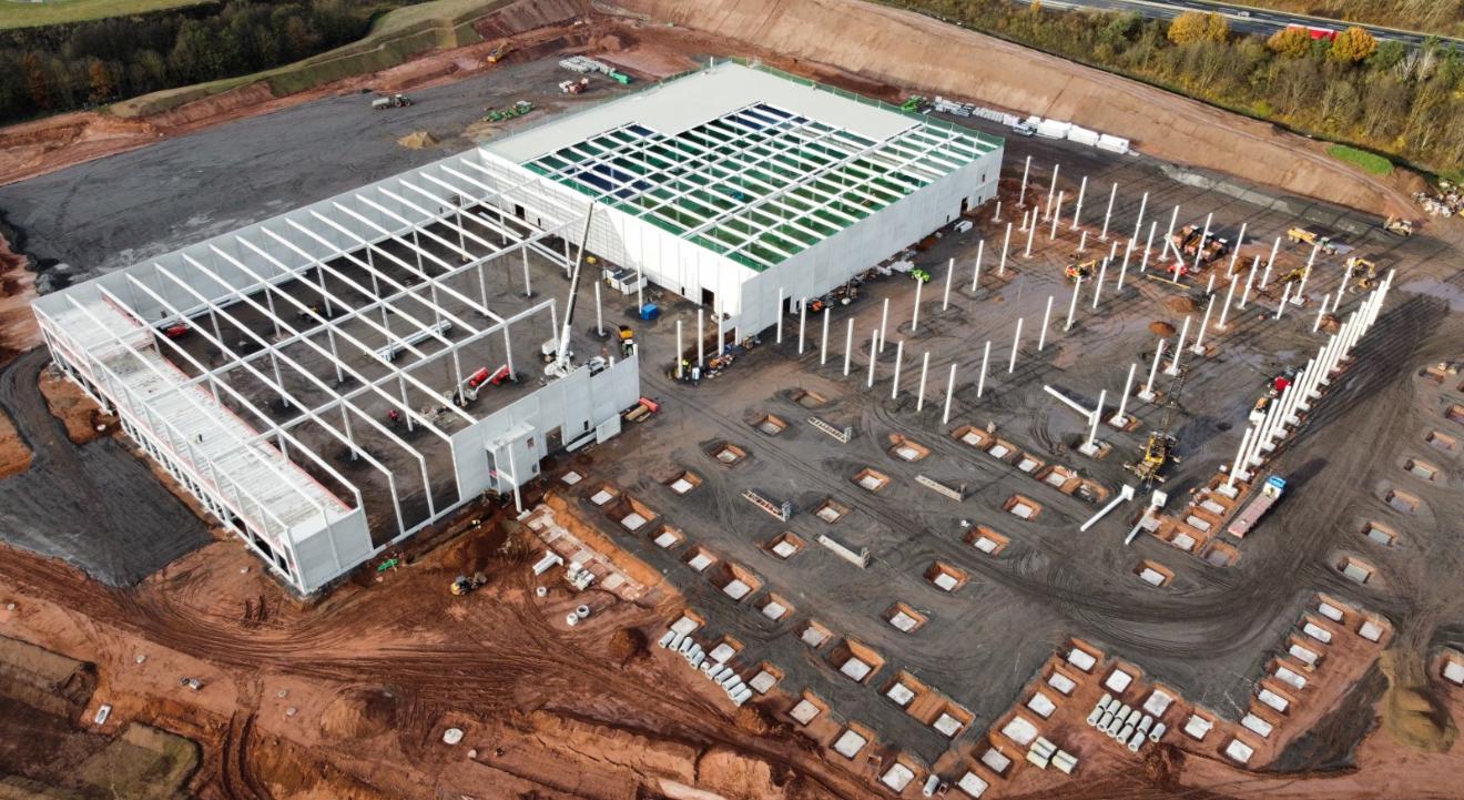 Baustelle im Rohbau